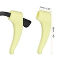 thumbnail image 2 of 20 Pairs Glasses Ear Grip Silicone Elastic Ear Hook Eyewear Retainer, Yellow, 2 of 7