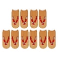 thumbnail image 3 of 5 pares de calcetines con estampado de chanclas, divertidos calcetines elásticos con patrón 3D, calcetines bajos hasta el tobillo estilo C, 3 of 8
