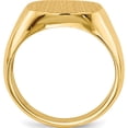thumbnail image 2 of 10K Yellow Gold 13.5 X15.0Mm Open Back Mens Signet Ringsize 10 (Width 3 To 14.3) - Jbsp, 2 of 5