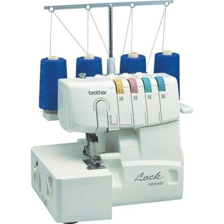Brother 1034D 3 or 4 Thread Serger with Easy Lay In Threading with Differential (Best Serger With Coverstitch)