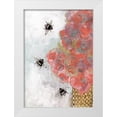 thumbnail image 1 of Ogren, Sarah 14x18 White Modern Wood Framed Museum Art Print Titled - 3 Bees and Orange Flower, 1 of 4