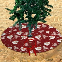 Upgraded Cozy Patch Christmas Tree Skirt Quilted Patchwork Tree Skirt Vintage Holiday Mat Decoration D