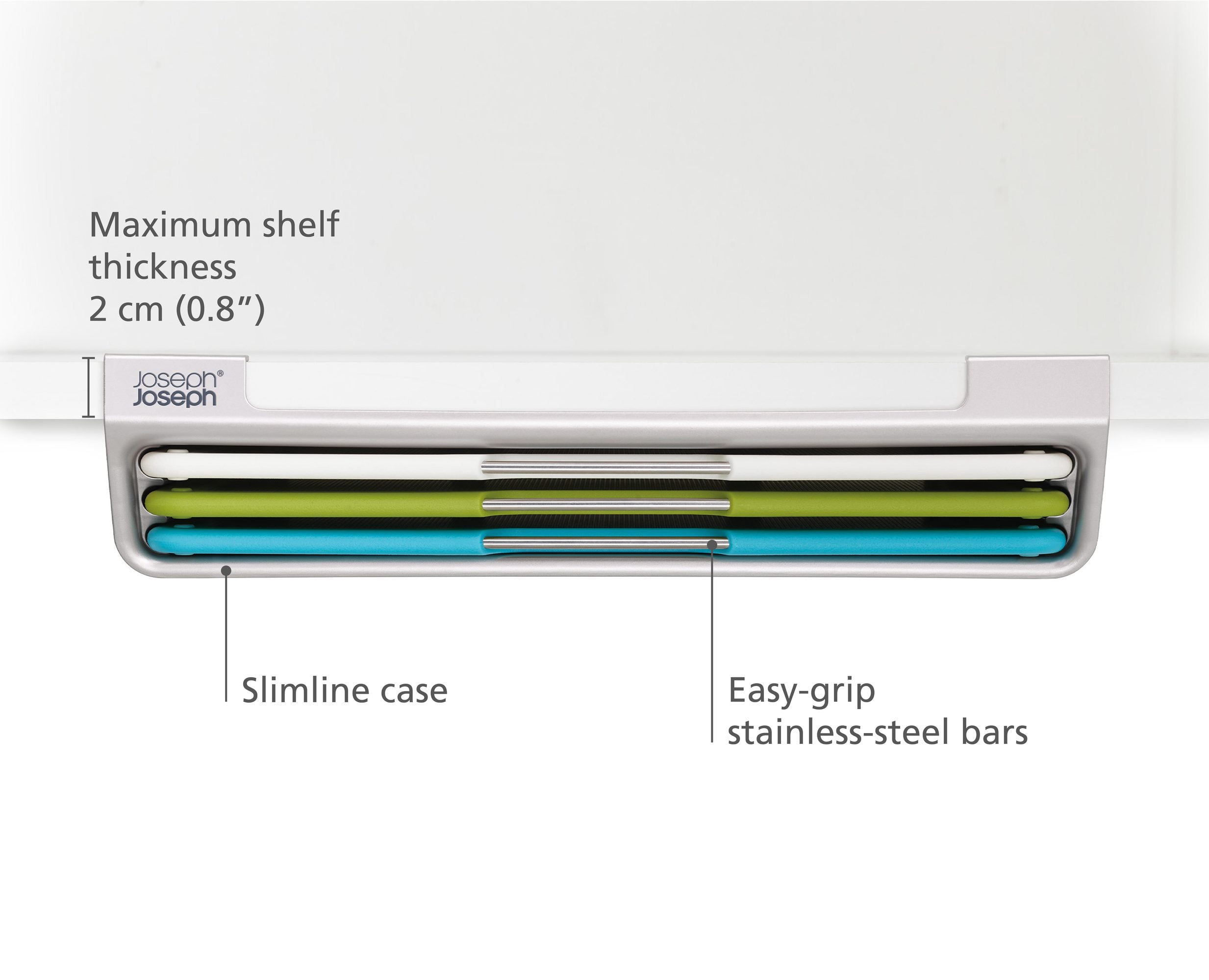 Joseph Joseph Folio Slim Large 3-piece Under-shelf Cutting Board Set