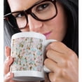 thumbnail image 2 of 3drose, Image of Trendy Chic Blue and Green Silver Ocean Mermaid Scales, 15oz Mug, 2 of 6
