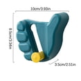 thumbnail image 2 of Needhep Multiple Uses Ceiling Hooks Large Hooks For Hanging Heavy-Duty, J Shaped Slatwall Hooks Black Metal Folding Coat Hooks Rustproof, For Bag, Scarf (Blue), 2 of 2