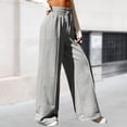 thumbnail image 2 of Pantalón de pierna recta para mujer pantalón de tubo recto cómodo pantalones largos informales ropa de calle, 2 of 6