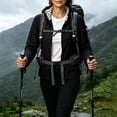 thumbnail image 5 of Sheghy Womens Color Thin Jacket Sunscreen Waterproof Outdoor Hiking Sports Drawstring Long Sleeve Hooded Jacket Coat Black S, 5 of 9