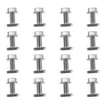 thumbnail image 5 of Reliable Flange Nuts M8 And 304 Stainless Steel HaMMer Head Screws 16 Pcs, 5 of 7