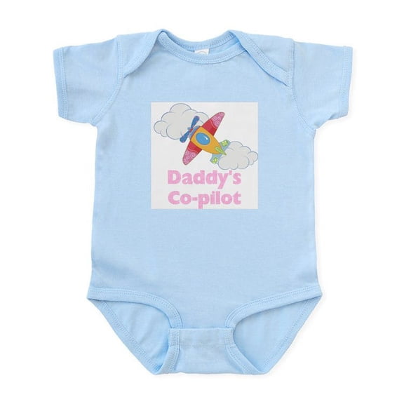 CafePress - Daddy's Co Pilot Girl's - Baby Light Bodysuit, Size Newborn - 24 Months