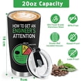 thumbnail image 5 of Engineer Gifts - Engineering Gifts for Men - Birthday Gifts for Engineering Students - Christmas Gifts for Engineers Coworkers Boss - 20oz Engineer Coffee Tumbler, 1 Piece, 5 of 6