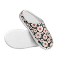 thumbnail image 3 of Kdxio Daisies Flowers Women's Men's Slippers Plush Slip-On House Slipper for Winter Indoor Soft Cushion Non-slip Fluffy Slides Slippers-39/40, 3 of 7