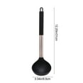 thumbnail image 3 of Wuztai Stainless Steel Handle Plastic Soup Spoon, 31cm Black Red Gray Stirring Spoon for Kitchen Cooking Serving, Long Handle Spoon Kitchen Utensil, 3 of 6