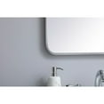 thumbnail image 3 of Soft corner metal rectangular mirror 22x30 inch in Silver, 3 of 4