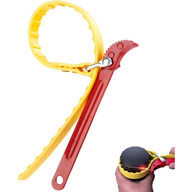 Llave de correa de filtro de aceite Llave de correa de goma de 8 pulgadas Llave de filtro de aceite de acero al carbono Llave de filtro de aceite ajustable Llave de filtro de aceite multifuncional pa