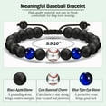 thumbnail image 4 of Soccer Football Basketball Baseball Hockey Bracelet Gifts for Boys Players Team Lovers Son Grandson Brother Nephew Friend as Birthday/Valentines Day/Graduation/Back to School/Christmas Gifts, 4 of 6