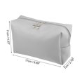 thumbnail image 4 of Unique Bargains Floral Makeup Bag Zipper Flower Cosmetic Pouch Silver Tone, 4 of 7