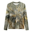 thumbnail image 4 of Aloohaidyvio Plus Size Tops,Womens Printed Round Neck Pullover Long Sleeved Casual Womens, 4 of 4