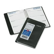 AT-A-GLANCE Weekly Appointment Book, Hourly Appointments, Refillable, 3-3/4 x 6, Black, 2014