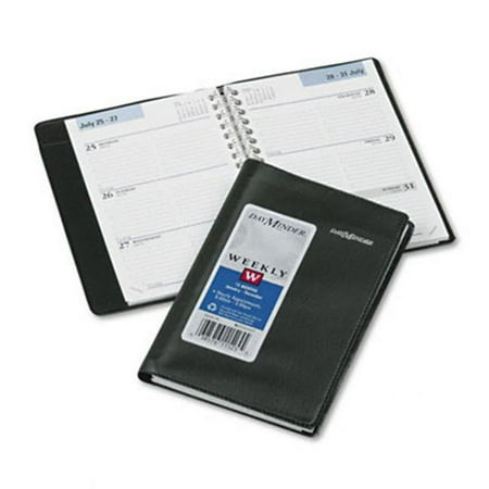 AT-A-GLANCE Weekly Appointment Book, Hourly Appointments, Refillable, 3-3/4 x 6, Black, 2014