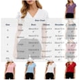 thumbnail image 3 of Molidfa women's flutter sleeve v neck short sleeve solid casual blouse, 3 of 5