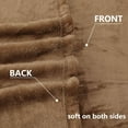thumbnail image 3 of Fleece Blankets Super Soft Flannel Fuzzy Blanket for Bed Couch Luxury Cozy Plush Microfiber Blanket-Twin Size Coffee Brown, 3 of 6