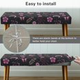 thumbnail image 5 of Whosucclay Butterfly Flower Moon Star Print Dining Bench Slipcovers Stretch Bench Protector Kitchen Rectangle Bench Covers for Dining Room, Living Room, Bedroom Washable Bench Chair Slipcovers, 5 of 7