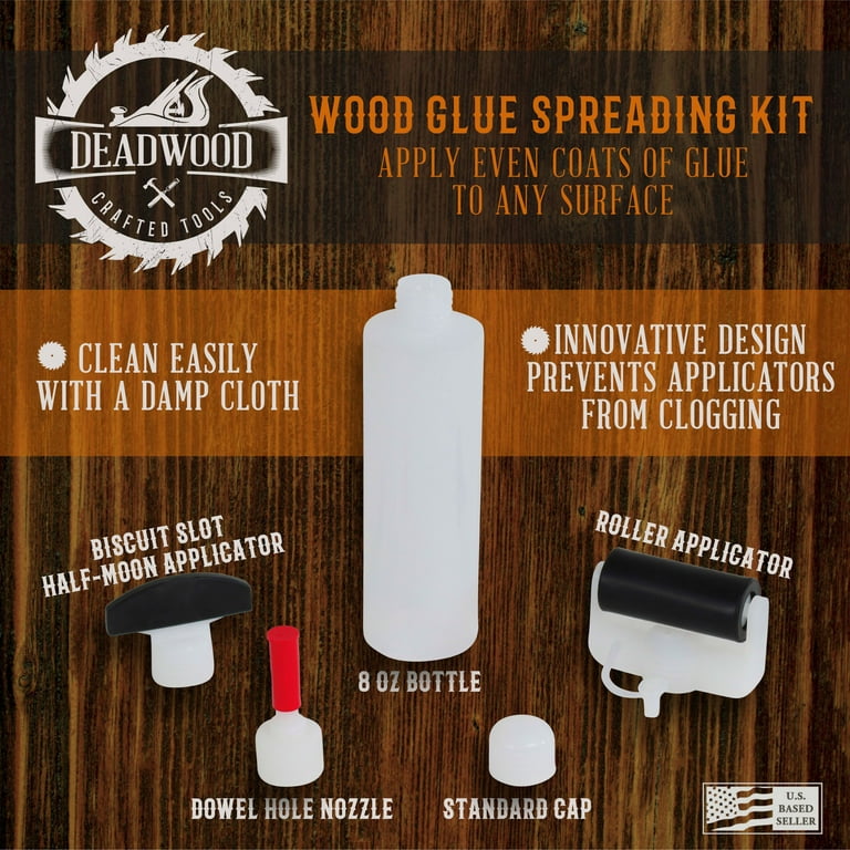 Woodworking Glue Bottle Kit for Biscuits Roller Applicator Dowels Craft  Wood DIY