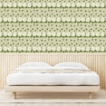 thumbnail image 3 of Ambesonne Chrysanthemum Peel & Stick Wallpaper for Home, Boho Modern Floral, 13"x72", Pale Green Fern Green, 3 of 5