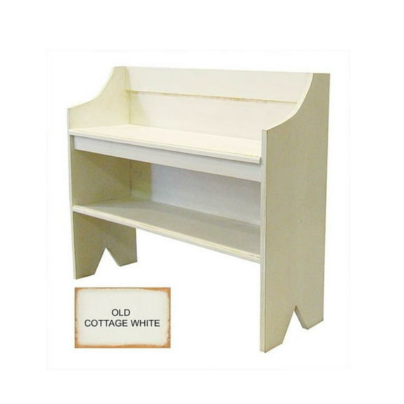 Contemporary Home Living 36" Cottage White and Shoe Storage