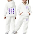 thumbnail image 2 of ChaoLingNeng Fall Outfits for Boys 6x Long Sleeve Warm Sweatsuit Pullover Tops and Pants Cartoon Print Crew Neck Sport Sweatsuits Fall Winters Boy Outfits, 2 of 7