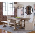 thumbnail image 7 of Uttermost Stratford Transitional Solid Wood Dining Table in Brown, 7 of 7