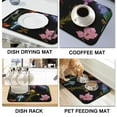 thumbnail image 4 of Elevate Your Kitchen Decor with Our 19.5x12in Mushroom & Snails Coffee Drying Mat Absorbent Diatom Mud Kitchen Pads Counter, 4 of 7