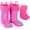 Dino/Hearts, variant on Addie & Tate Unisex Rain Boots Kids & Toddlers - Size 8T-12 - Unicorn/Stars