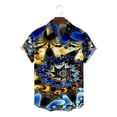 thumbnail image 4 of Chemise d'Été 2022 à Manches Courtes Imprimée 3D Sans Risque Tendance Nationale pour Hommes 052, 4 of 5