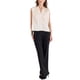 thumbnail image 2 of INSPIRAR CHIC Top sin mangas de seda satinada de verano para mujer, con escote en V y fruncido, M color champán, 2 of 6