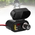 thumbnail image 3 of Motocicleta USB Teléfono GPS Con Enchufe De Encendedor De Cigarrillos Y Pantalla De Voltaje Para El Manillar O La Varilla De Espejo Retrovisor, 3 of 7