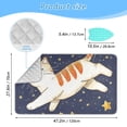 thumbnail image 2 of Cat and Stars Ironing Mat Blanket for Table Top Travel Portable Ironing Board Pad 47.2x27.6 Inch, 2 of 6