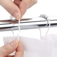 thumbnail image 4 of Rungopro Shower Curtain Hooks, White Shower Curtain Hooks, Shower Hooks for Shower Curtain, Decorative Shower Curtain Hooks Rust Proof Stainless Steel Shower Curtain Hooks Set of 12, 4 of 7