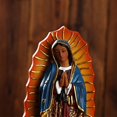thumbnail image 4 of Virgin Mary Statue under $5! Yrmaups Virgin Mary Resin Statue, Our Lady of Guadalupe Figurine, Religious Home Decor for Shelf, Mantel, Altar, Catholic Gift, Spiritual Decor, 4 of 8