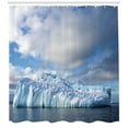 thumbnail image 3 of Ambesonne Iceland Shower Curtain, Antarctic Peninsula Glacier, 69"Wx84"L, Sky Blue Blue Grey, 3 of 3