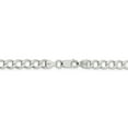 thumbnail image 3 of Primal Silver Sterling Silver 6.4mm Polished Flat Curb Chain Bracelet, 3 of 6