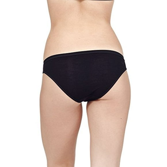 Icebreaker Merino Women's Siren Bikini, Black, Large, Black/Black