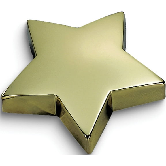 Fashion Brass-Plated Star Paperweight (4.25 X 4.25) Made In China gp5312
