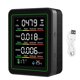 thumbnail image 2 of Detector 5 En 1 WiFi Detector De Aire Pantalla LCD A Color Inteligente CO2 TVOC HCHO Probador De Temperatura Y Humedad, 2 of 7