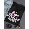 thumbnail image 3 of Be A Unicorn, Cool Doodle Quote T-Shirt Women -Image by Shutterstock, Female x-Large, 3 of 4