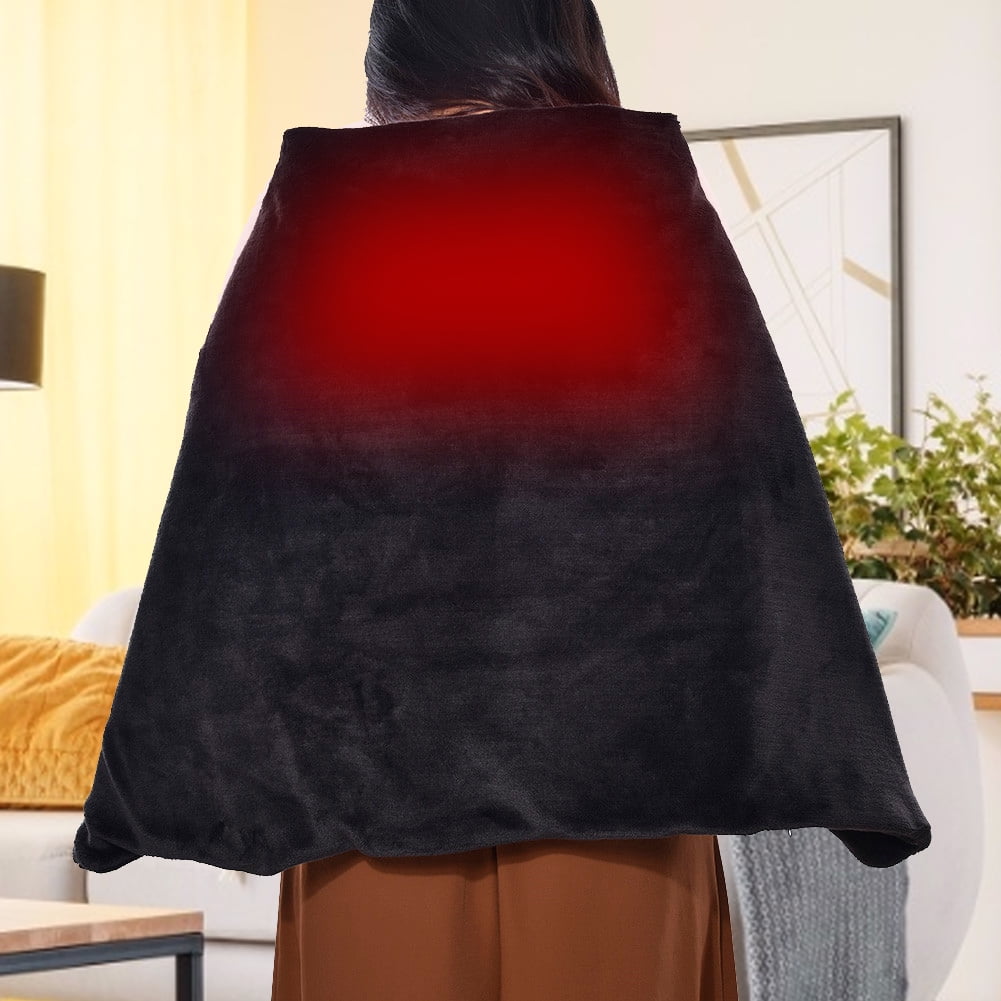 160*60CM Usb Heated Shawl Wrap 3 Heat Setting Detachable Heating Pad