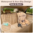 thumbnail image 3 of Funda de asiento de coche para perros YOVEEKLE, suave, impermeable, de franela de felpa, 3 of 7