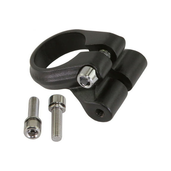 Bike Alloy Seatpost Clamp Rear Rack Mount 28.6 mm Black.