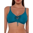 thumbnail image 2 of Sunsets Swimwear Avalon Teal Kauai Keyhole Top, 2 of 6