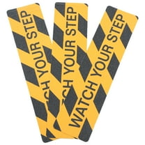 FRCOLOR 3Pcs Watch Your Step Floor Tape Caution Warning Sticker Nonskid PVC Floor Tape for Safe Assorted